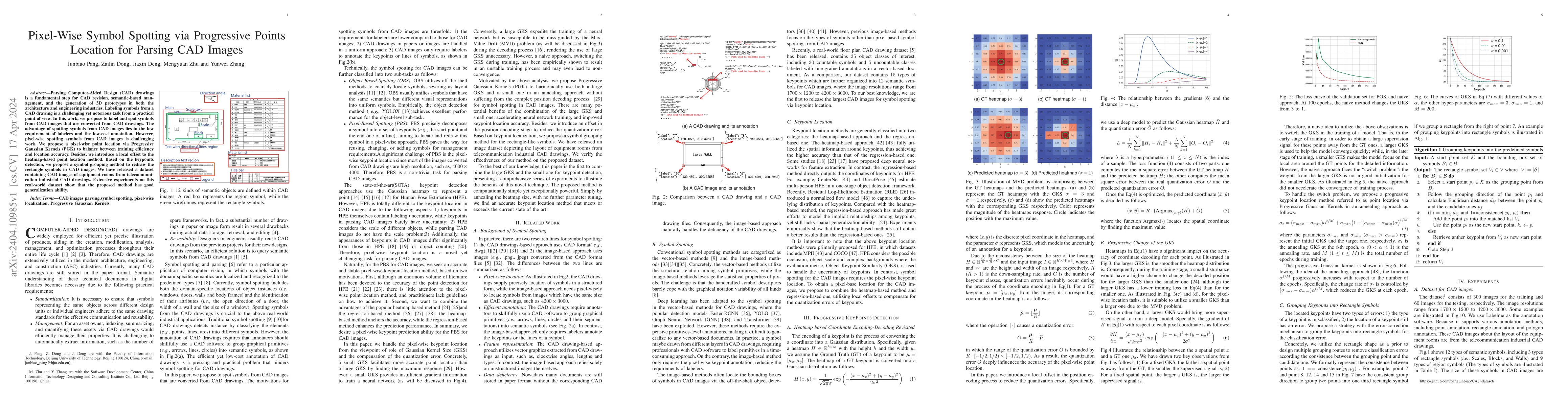 Thumbnail for Pixel-Wise Symbol Spotting via Progressive Points Location for Parsing
  CAD Images
