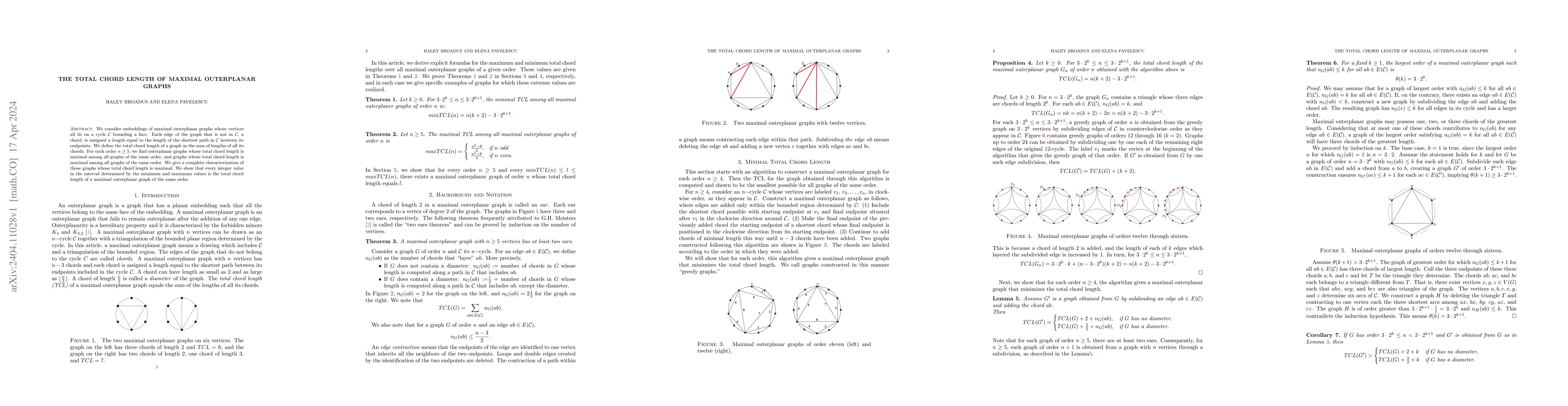 Thumbnail for The total chord length of maximal outerplanar graphs