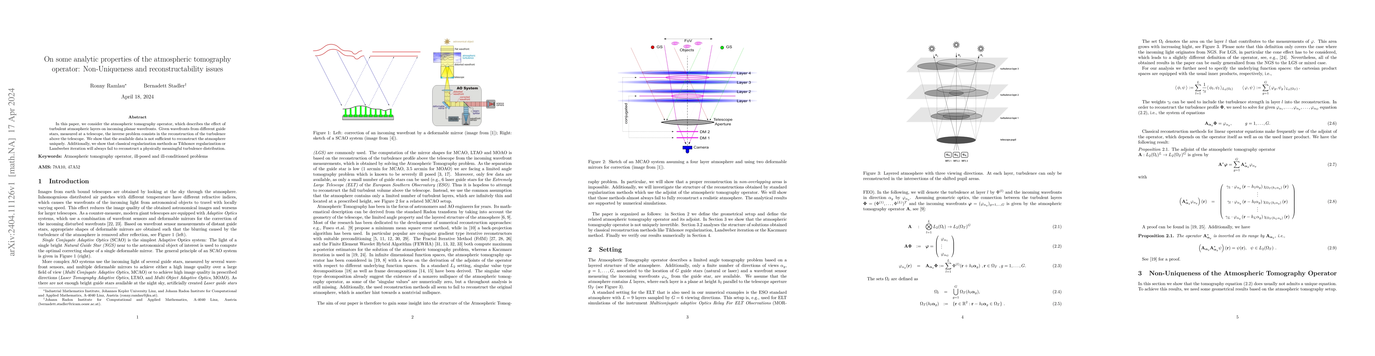 Thumbnail for On some analytic properties of the atmospheric tomography operator:
  Non-Uniqueness and reconstructability issues
