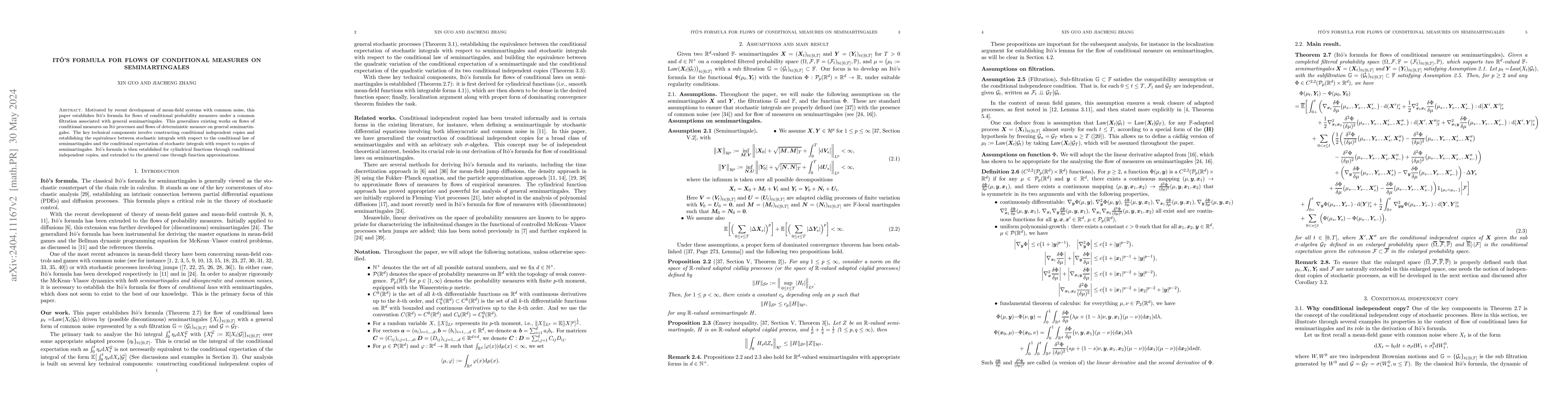Thumbnail for Ito's formula for flows of conditional measures on semimartingales