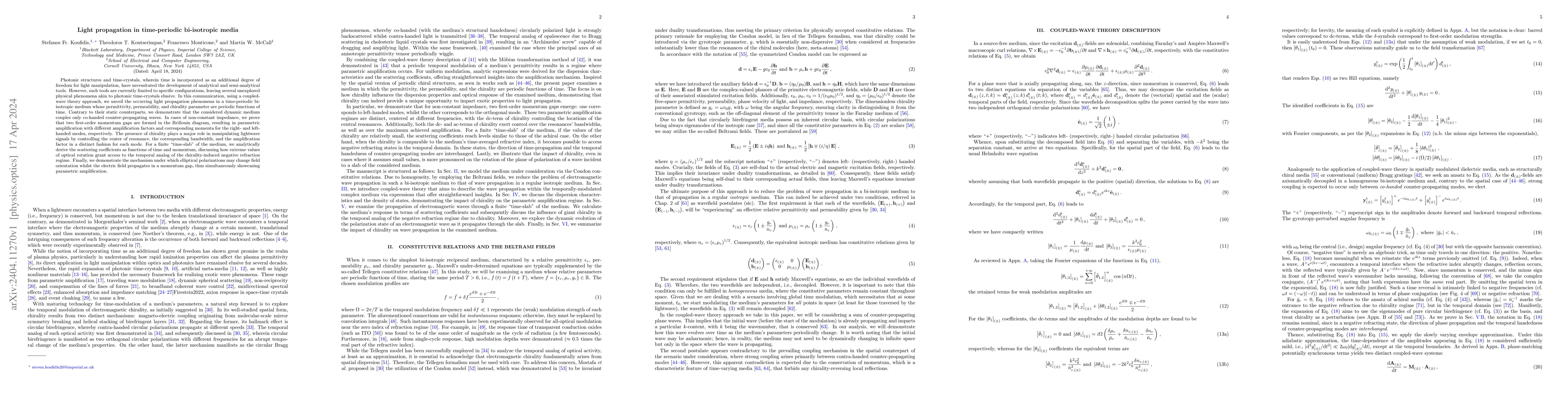 Thumbnail for Light propagation in time-periodic bi-isotropic media