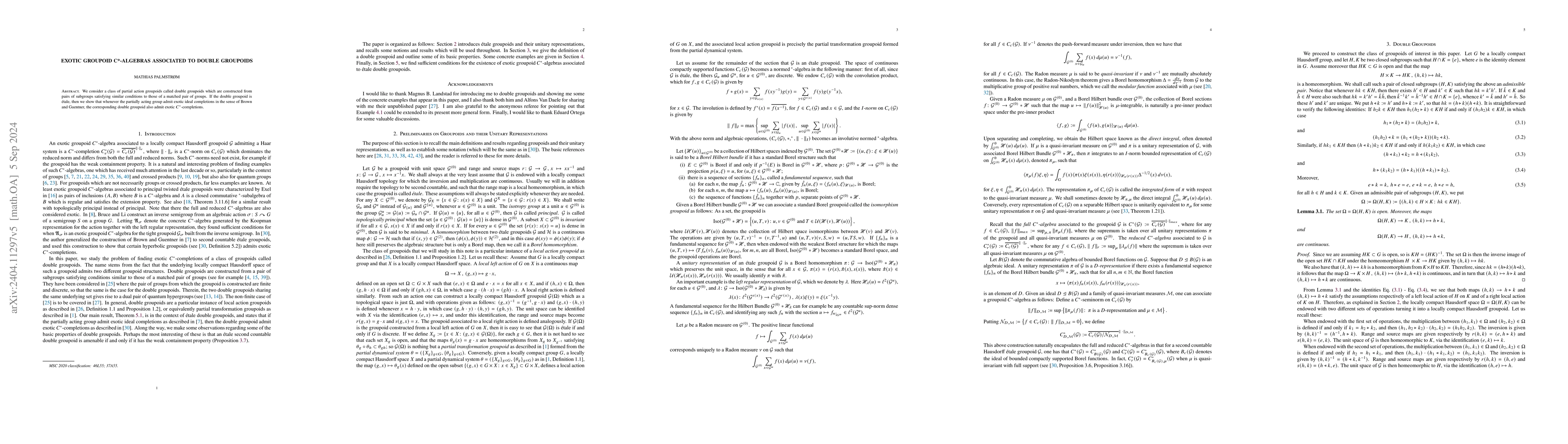 Thumbnail for Exotic groupoid $C^*$-algebras associated to double groupoids