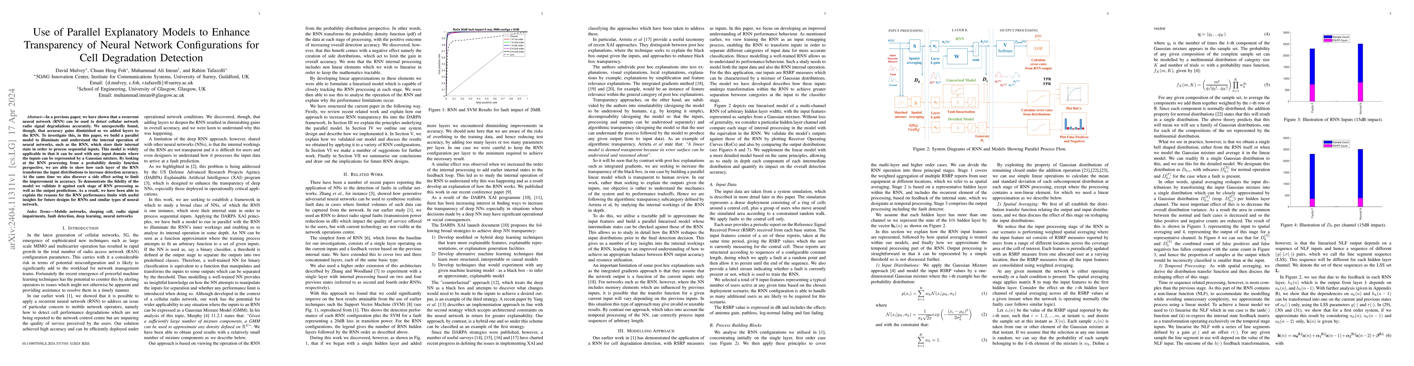 Thumbnail for Use of Parallel Explanatory Models to Enhance Transparency of Neural
  Network Configurations for Cell Degradation Detection