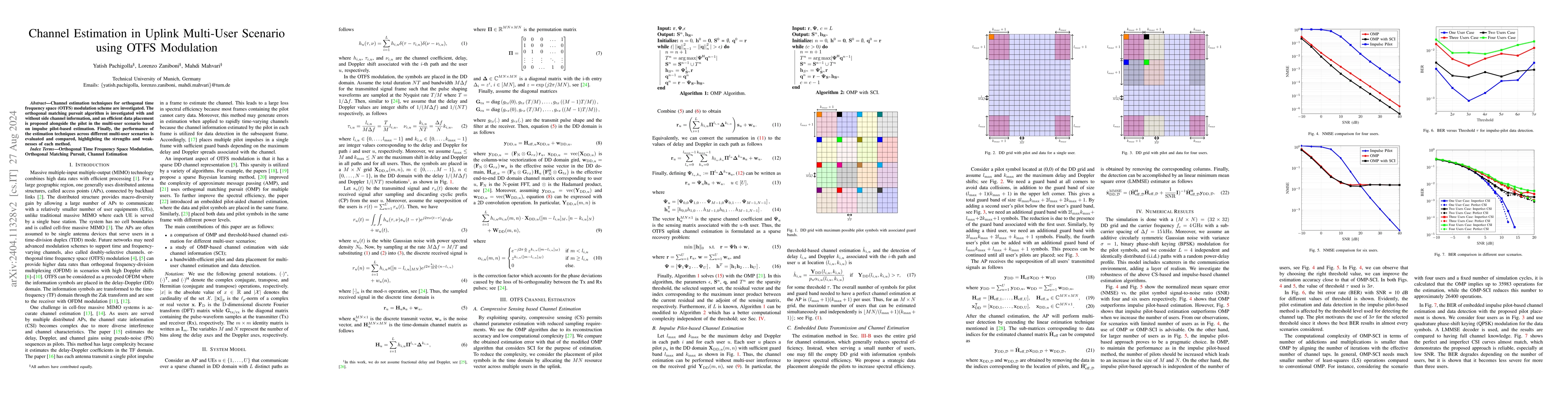 Thumbnail for Channel Estimation in TDD Cell-free Scenario using OTFS Modulation