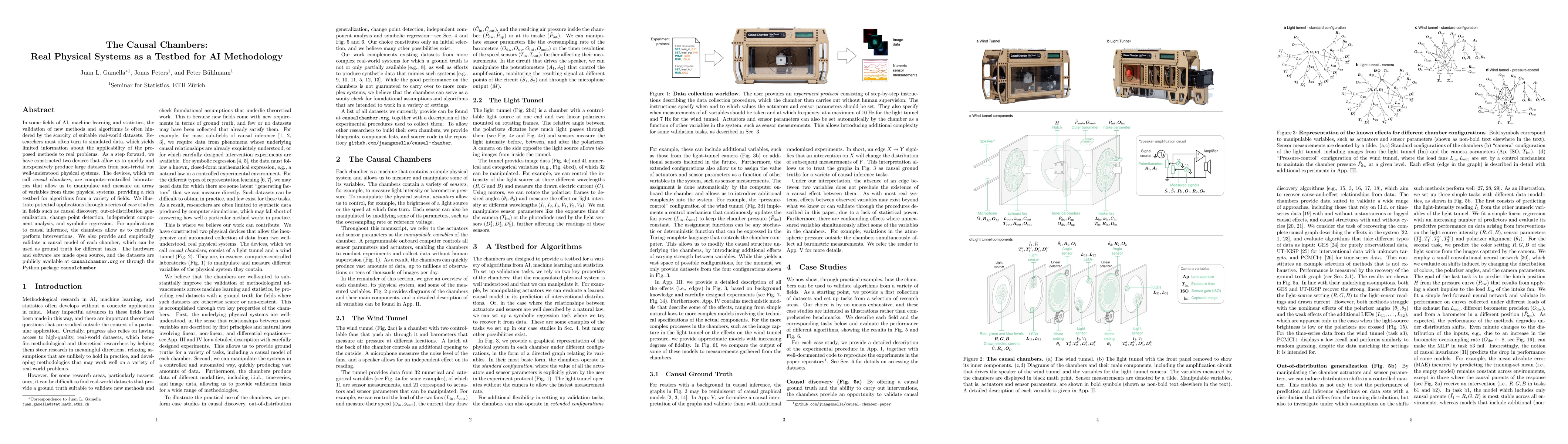 Thumbnail for The Causal Chambers: Real Physical Systems as a Testbed for AI
  Methodology