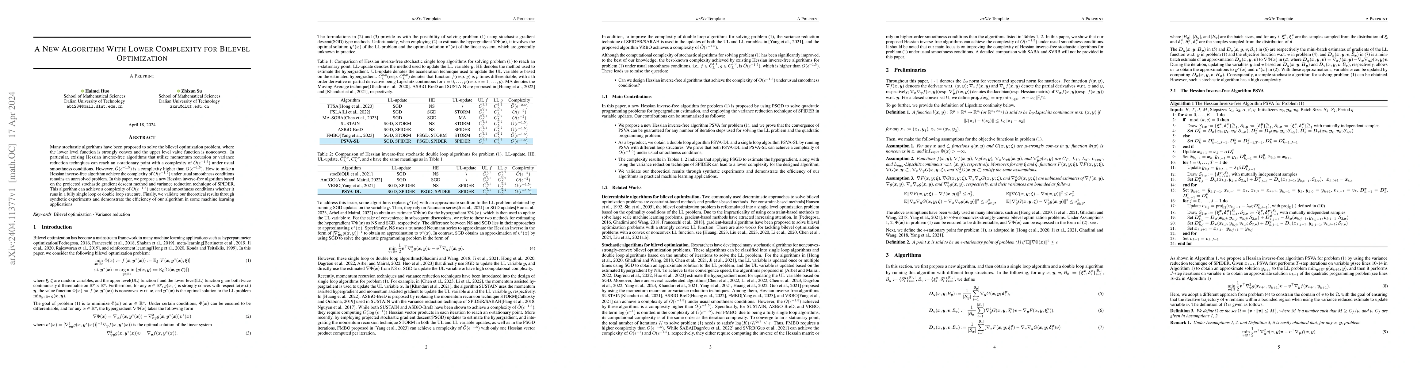 Thumbnail for A New Algorithm With Lower Complexity for Bilevel Optimization