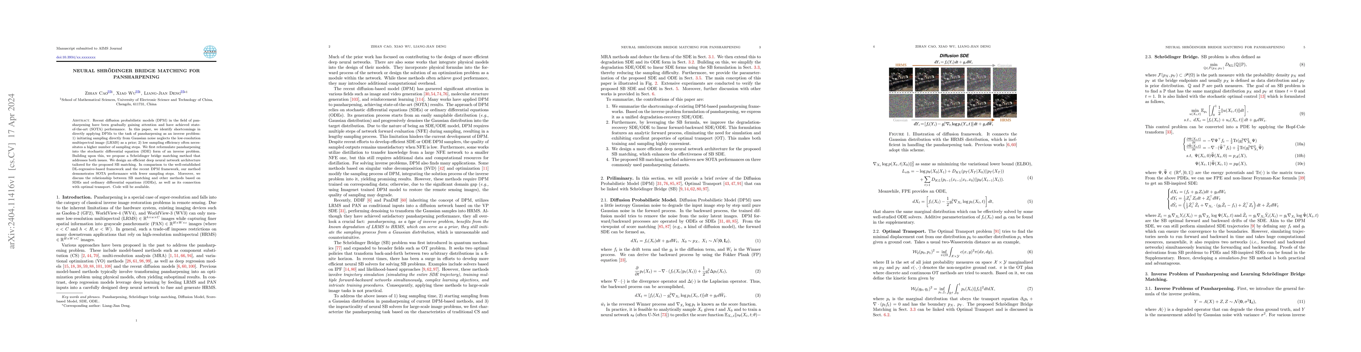 Thumbnail for Neural Shr\"odinger Bridge Matching for Pansharpening
