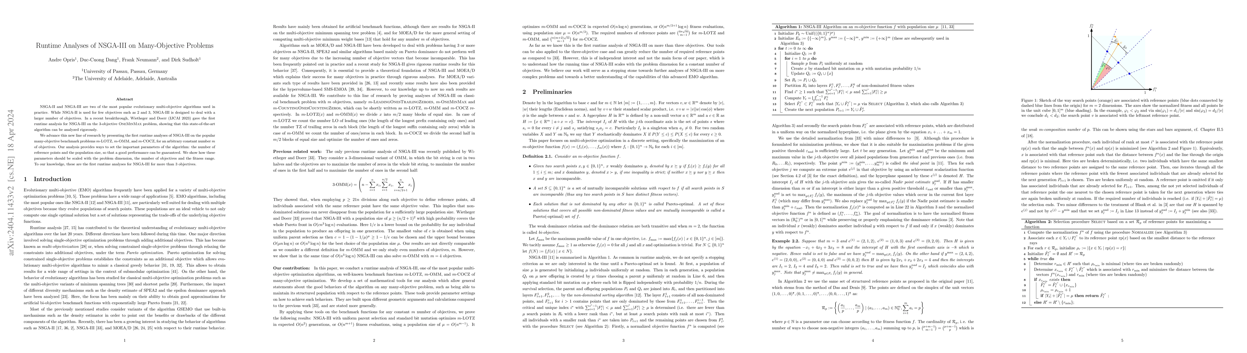 Thumbnail for Runtime Analyses of NSGA-III on Many-Objective Problems