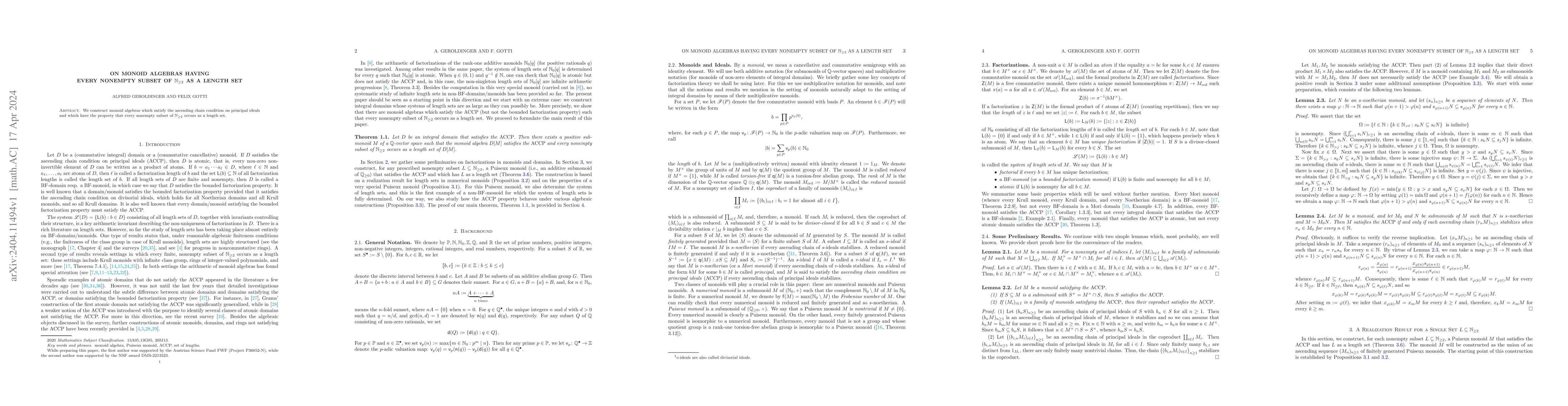 Thumbnail for On monoid algebras having every nonempty subset of $\mathbb{N}_{\ge 2}$
  as a length set