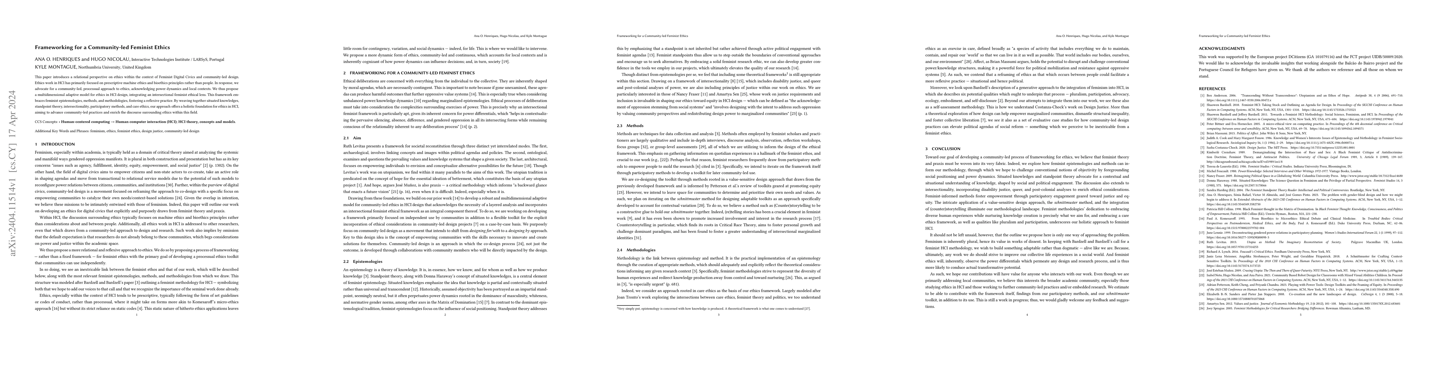 Thumbnail for Frameworking for a Community-led Feminist Ethics