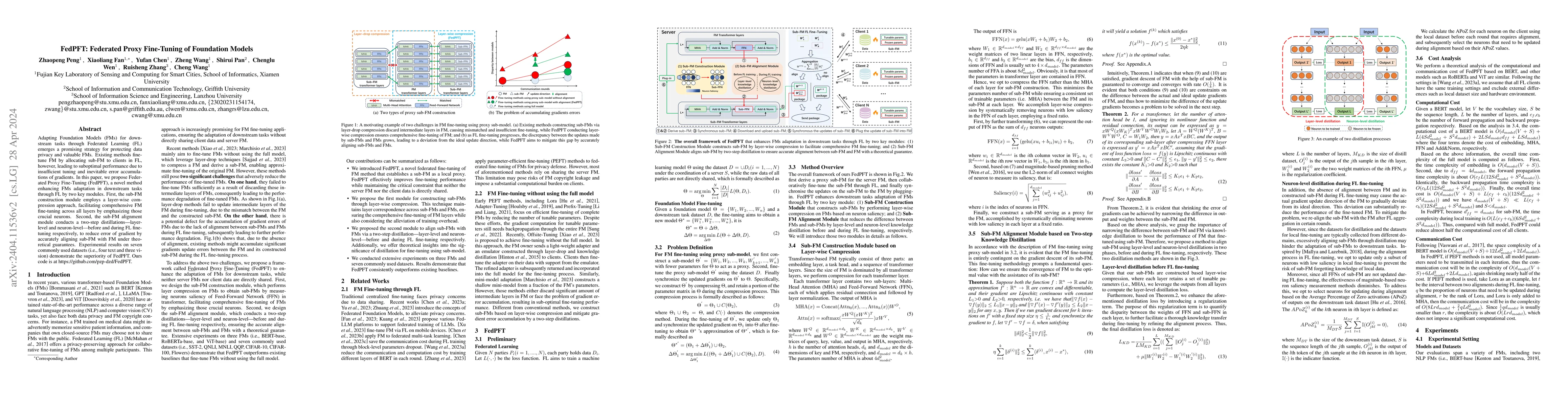 Thumbnail for FedPFT: Federated Proxy Fine-Tuning of Foundation Models