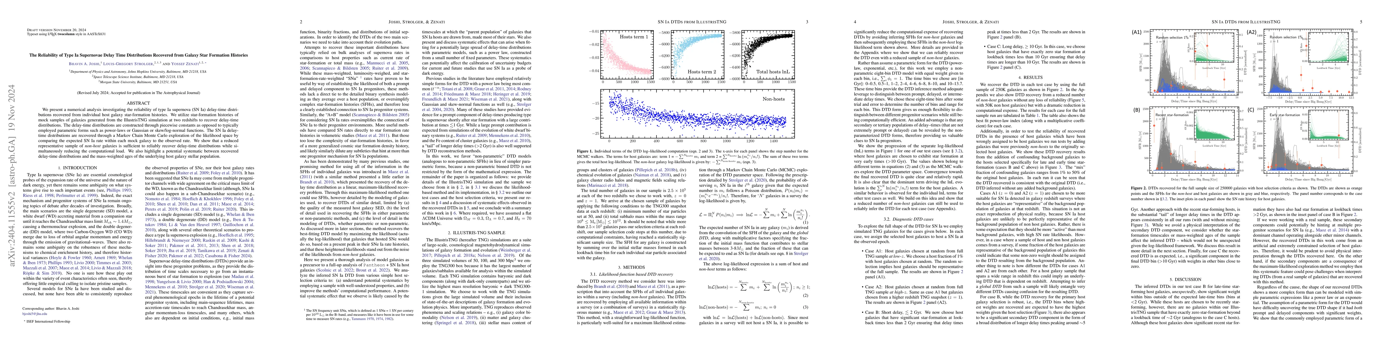 Thumbnail for The Reliability of Type Ia Supernovae Delay Time Distributions Recovered
  from Galaxy Star Formation Histories