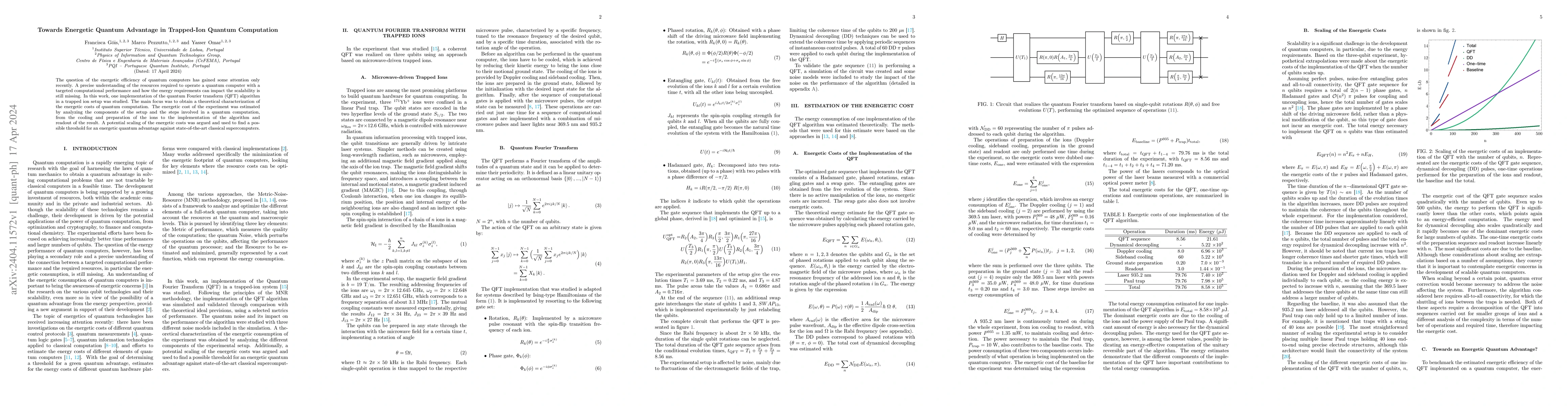 Thumbnail for Towards Energetic Quantum Advantage in Trapped-Ion Quantum Computation
