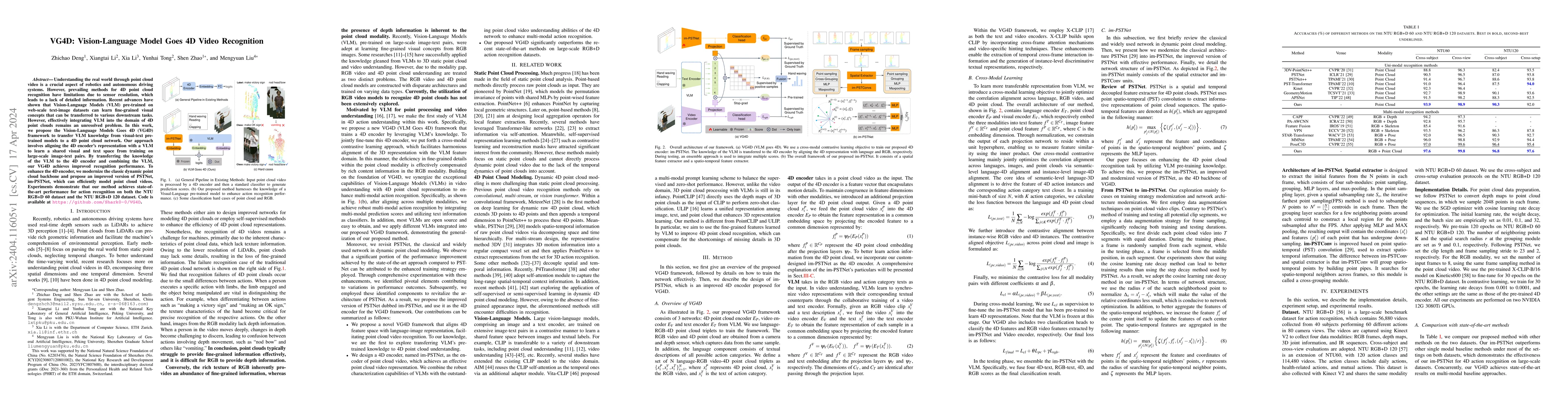 Thumbnail for VG4D: Vision-Language Model Goes 4D Video Recognition
