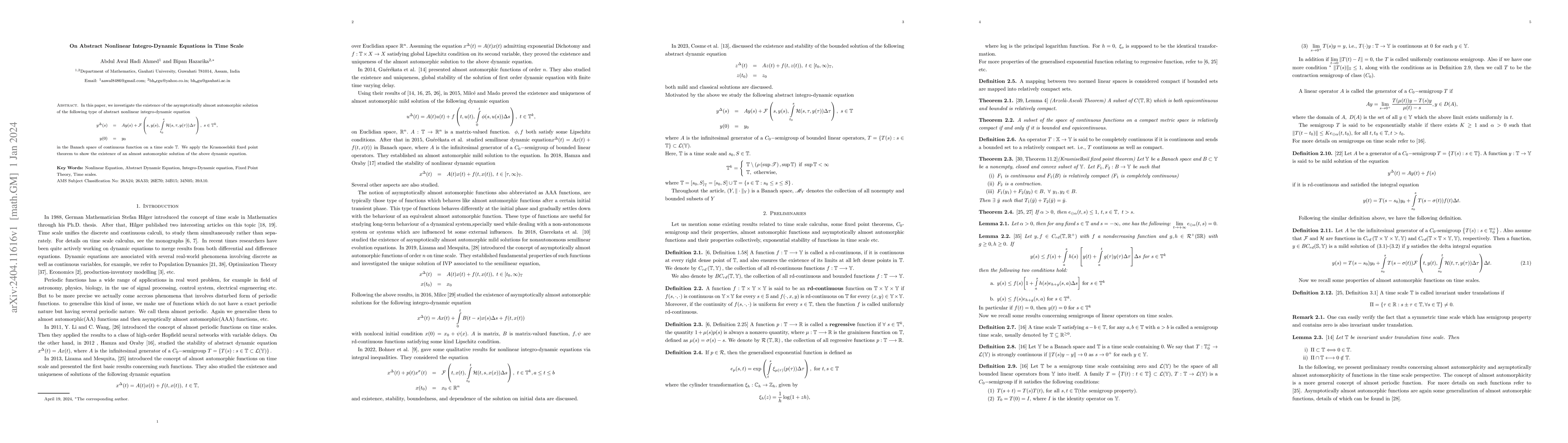 Thumbnail for On Abstract Nonlinear Integro-Dynamic Equations in Time Scale