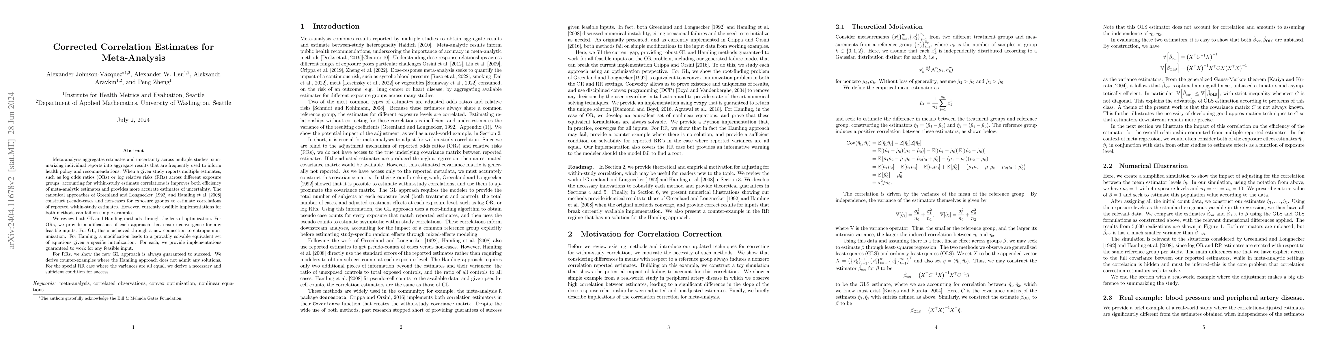 Thumbnail for Corrected Correlation Estimates for Meta-Analysis