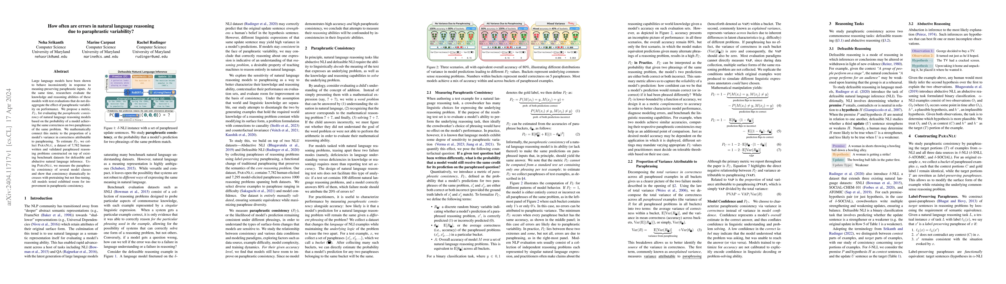 Thumbnail for How often are errors in natural language reasoning due to paraphrastic
  variability?