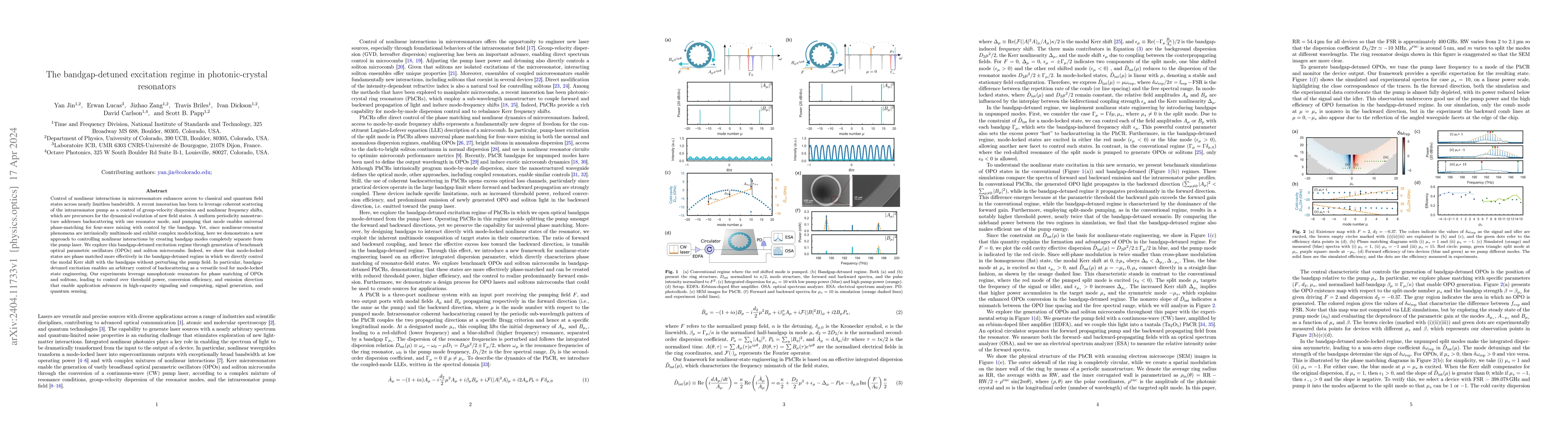 Thumbnail for The bandgap-detuned excitation regime in photonic-crystal resonators