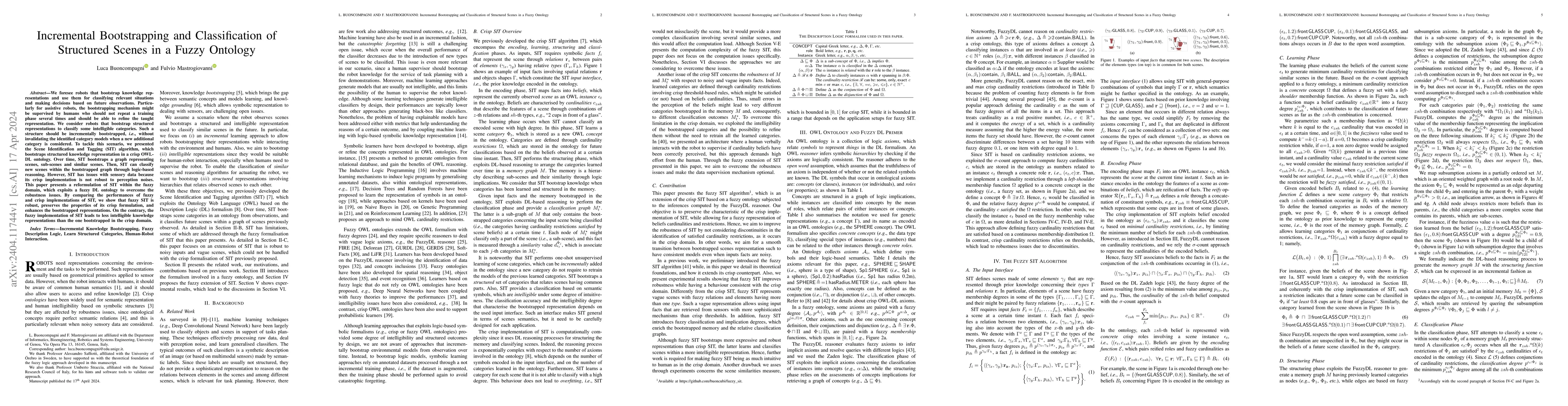 Thumbnail for Incremental Bootstrapping and Classification of Structured Scenes in a
  Fuzzy Ontology