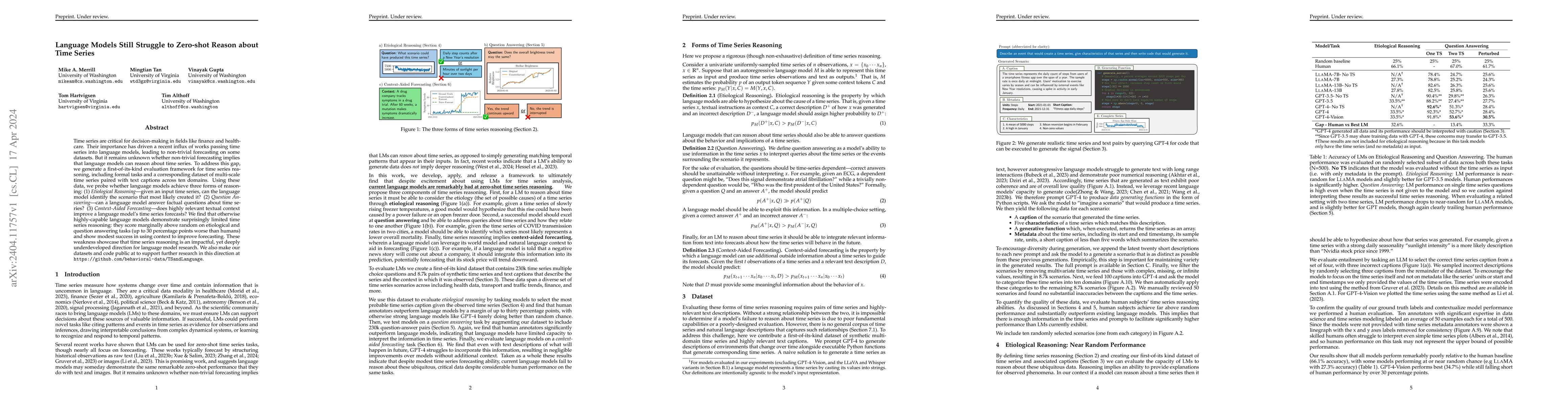 Thumbnail for Language Models Still Struggle to Zero-shot Reason about Time Series