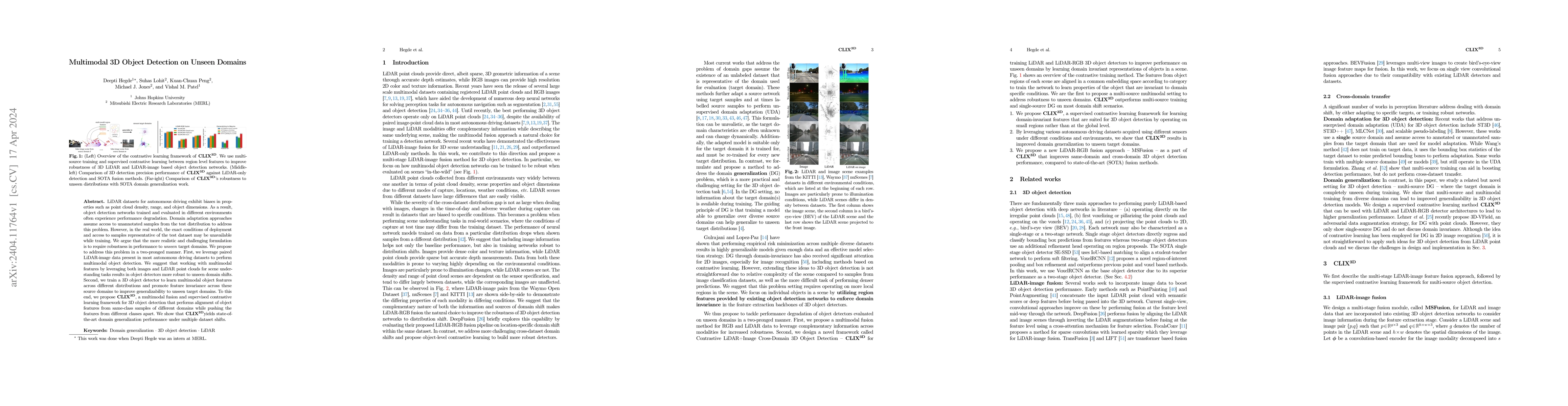 Thumbnail for Multimodal 3D Object Detection on Unseen Domains