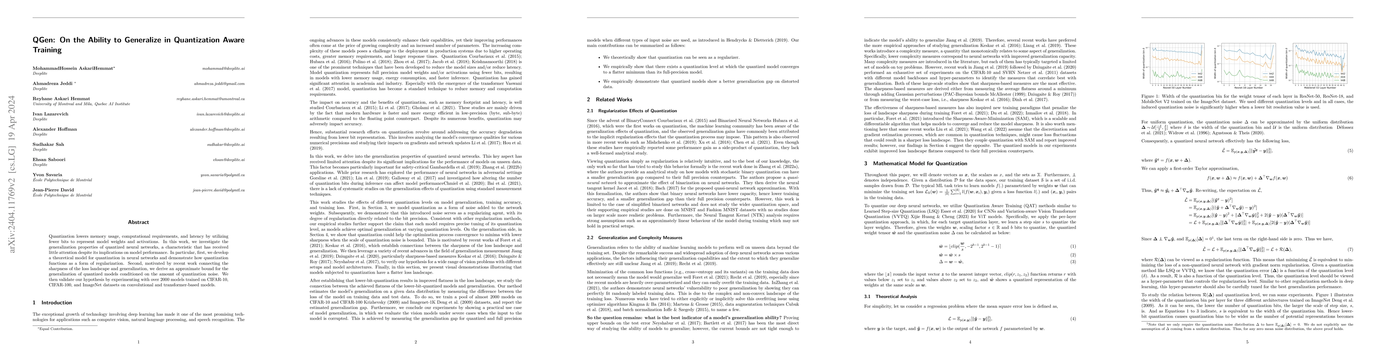Thumbnail for QGen: On the Ability to Generalize in Quantization Aware Training