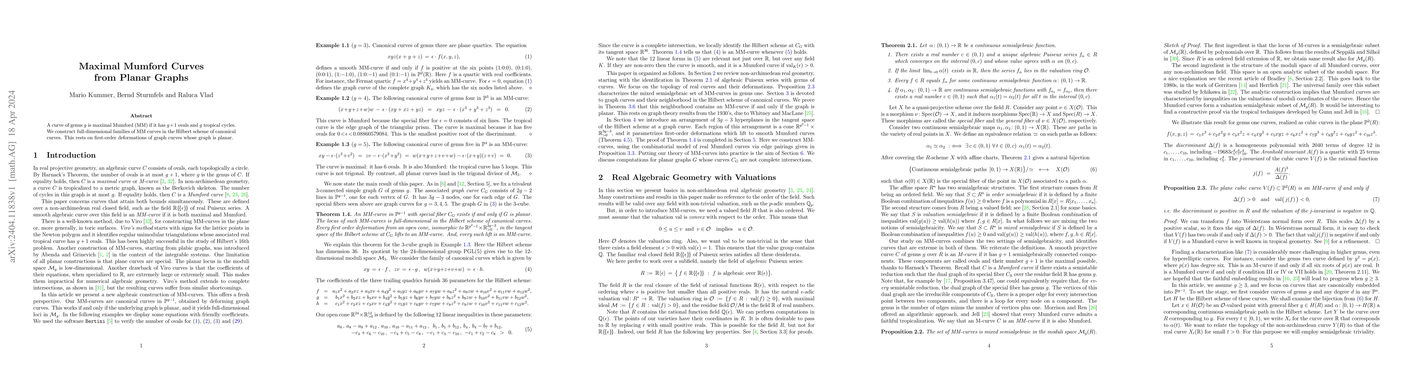Thumbnail for Maximal Mumford Curves from Planar Graphs