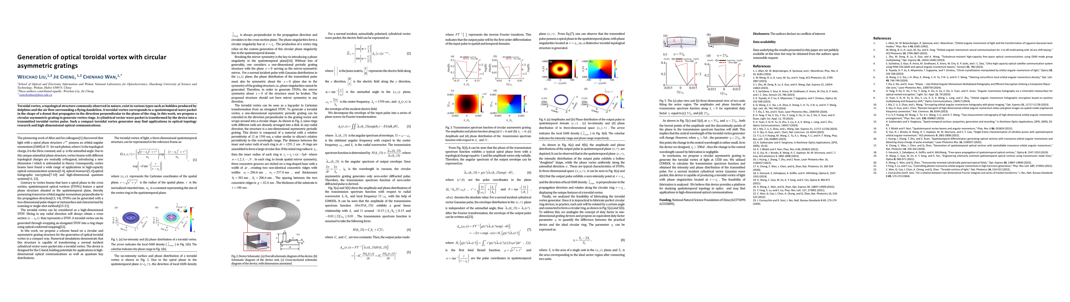 Thumbnail for Generation of optical toroidal vortex with circular asymmetric gratings