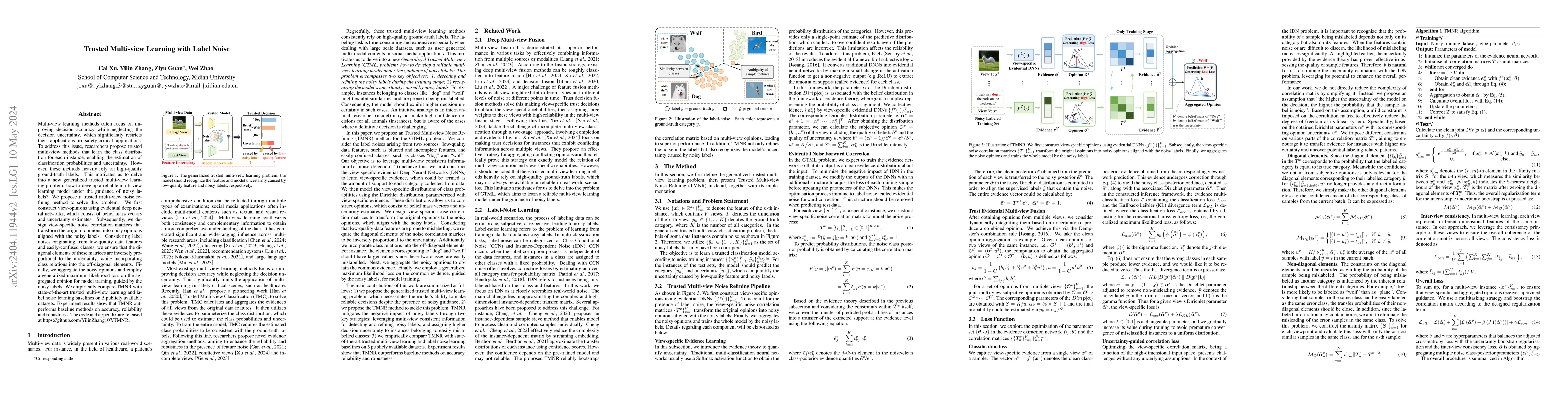 Thumbnail for Trusted Multi-view Learning with Label Noise