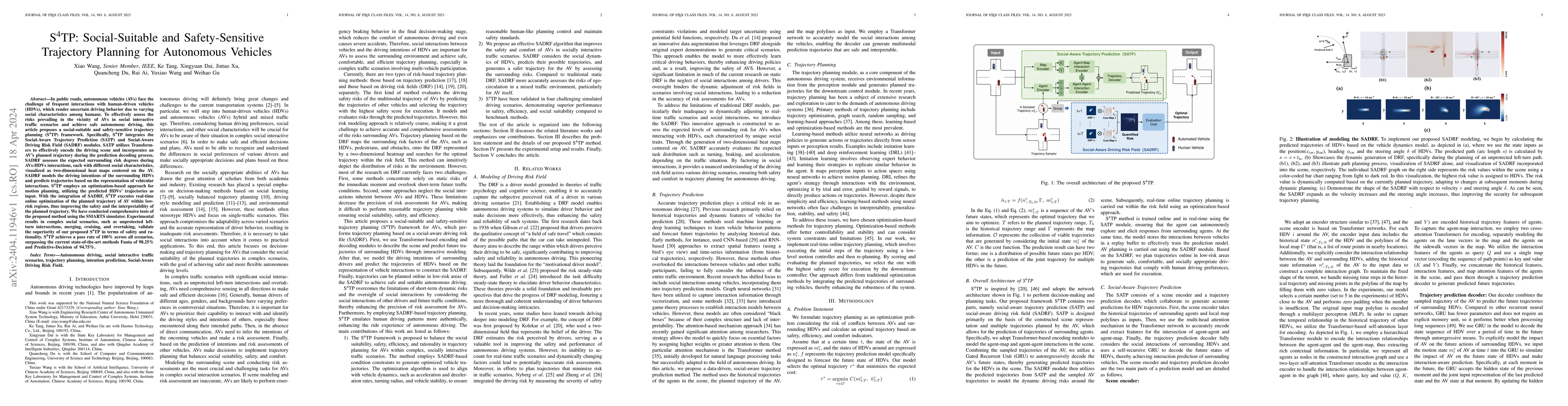 Thumbnail for S4TP: Social-Suitable and Safety-Sensitive Trajectory Planning for
  Autonomous Vehicles