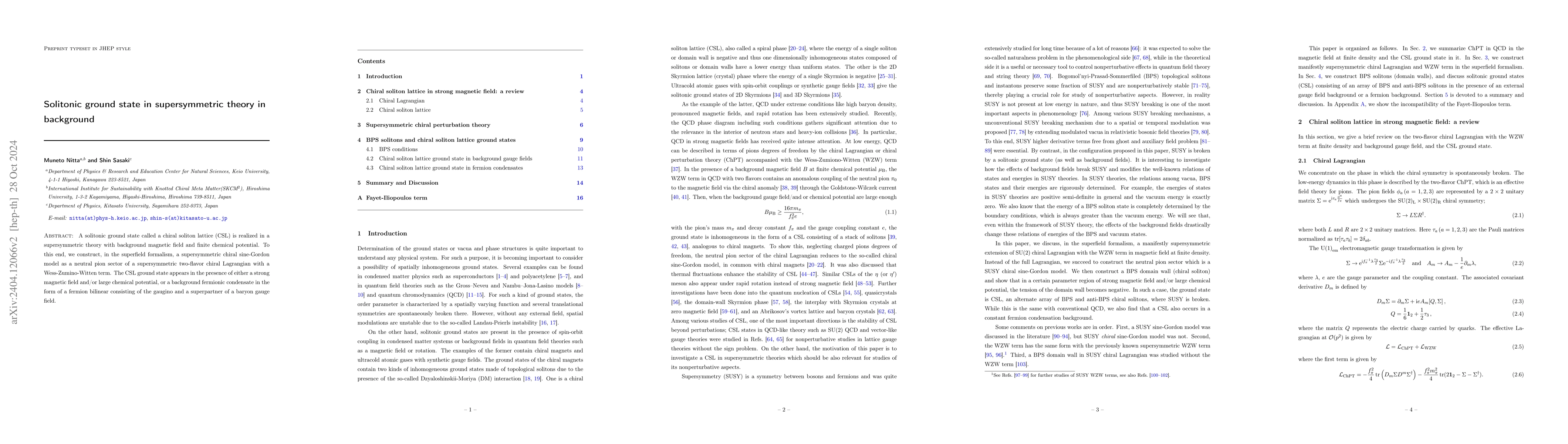 Thumbnail for Solitonic ground state in supersymmetric theory in background