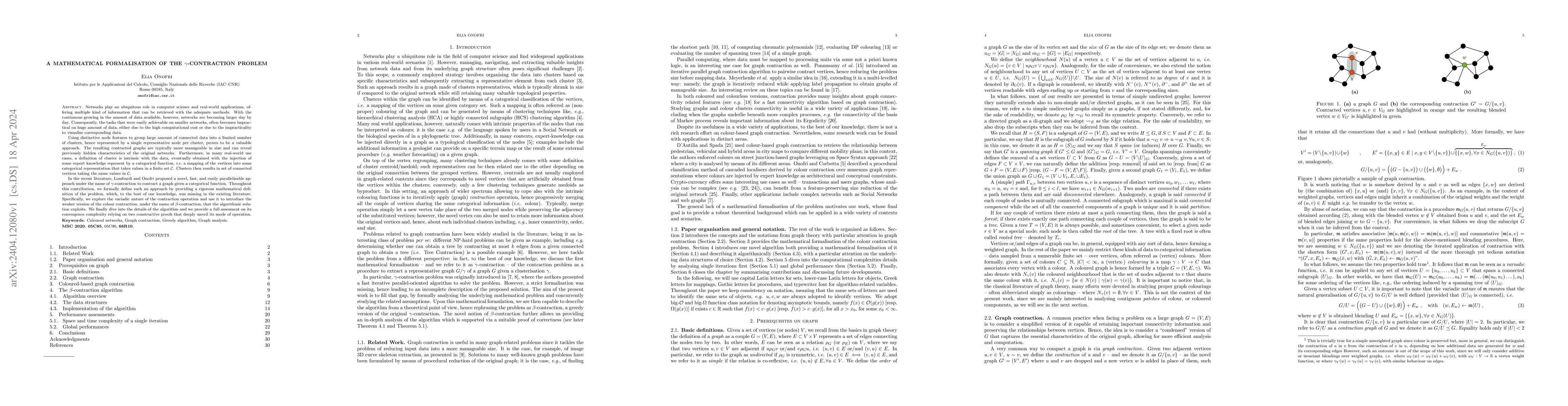 Thumbnail for A Mathematical Formalisation of the {\gamma}-contraction Problem