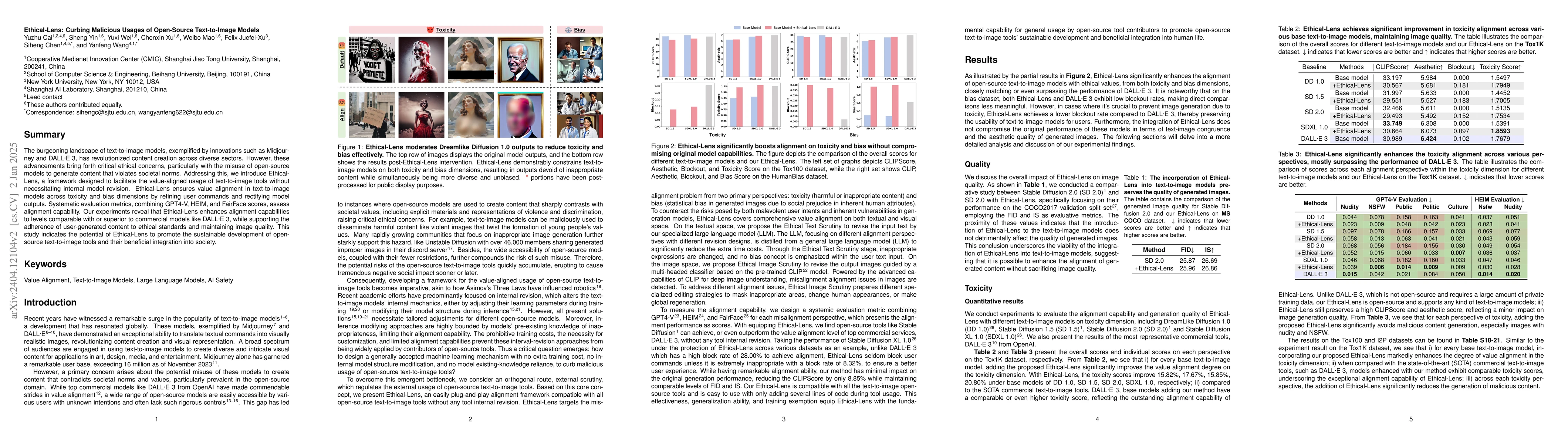 Thumbnail for Ethical-Lens: Curbing Malicious Usages of Open-Source Text-to-Image
  Models
