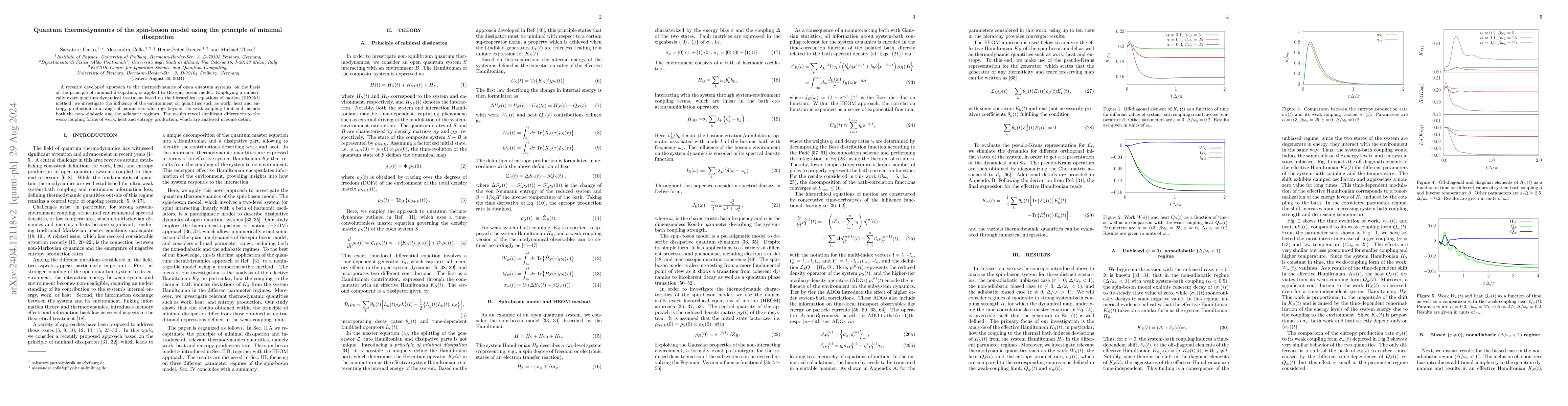 Thumbnail for Quantum thermodynamics of the spin-boson model using the principle of
  minimal dissipation