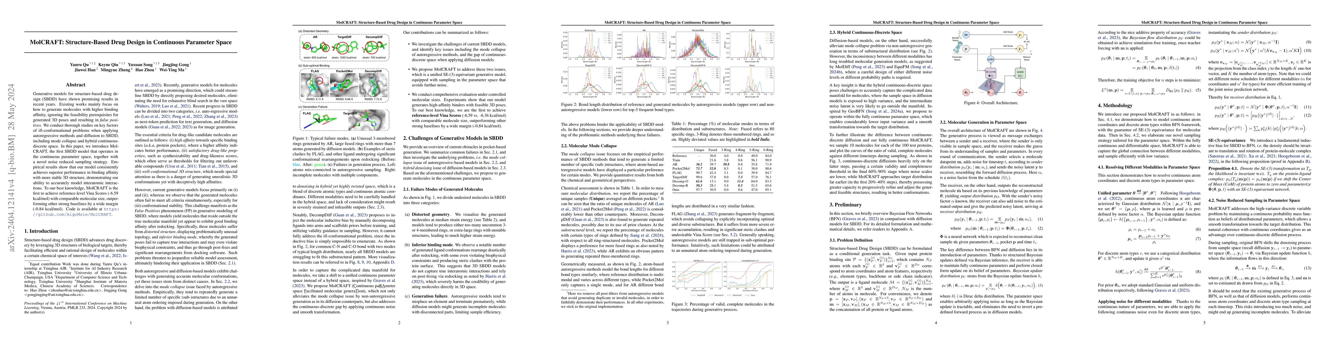 Thumbnail for MolCRAFT: Structure-Based Drug Design in Continuous Parameter Space