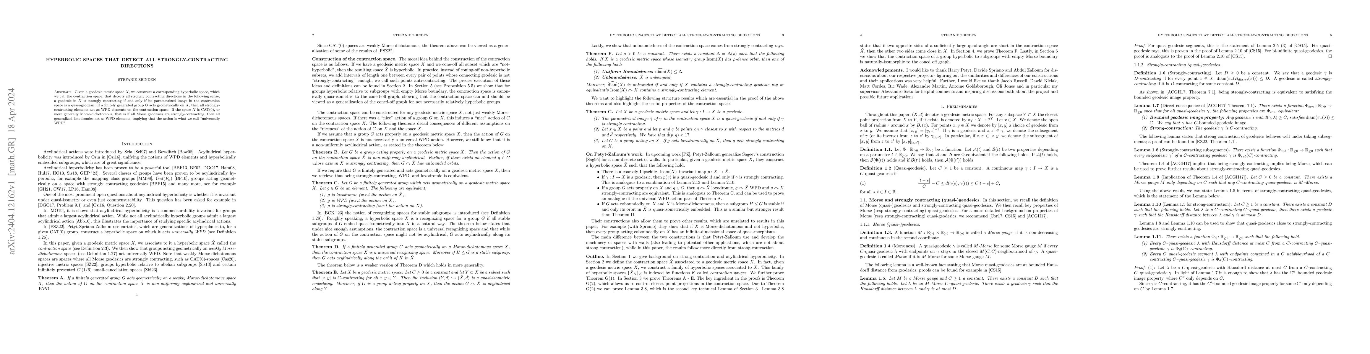 Thumbnail for Hyperbolic spaces that detect all strongly-contracting directions