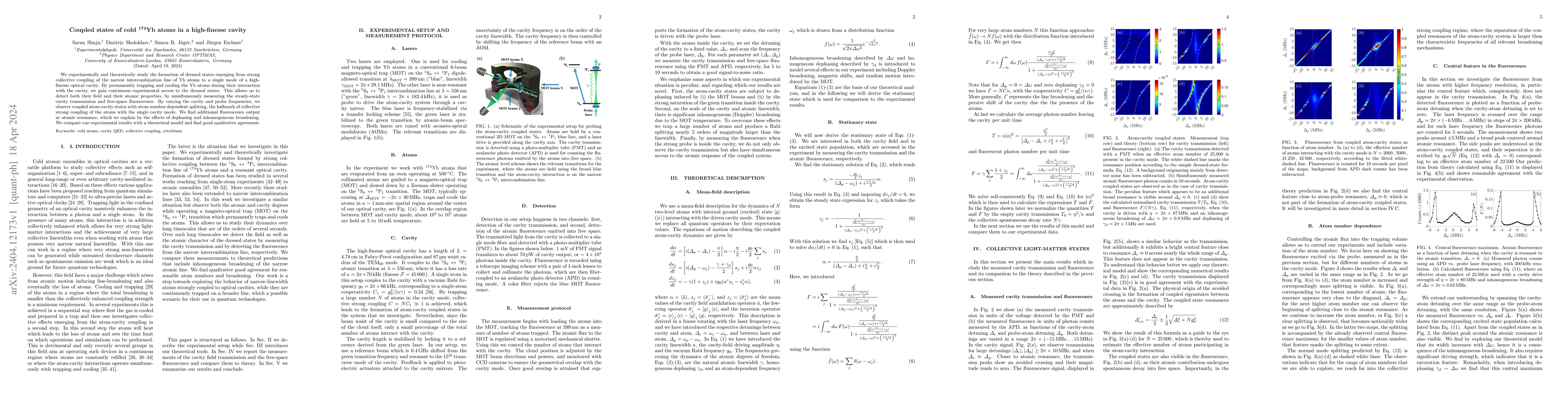 Thumbnail for Coupled states of cold 174-Yb atoms in a high-finesse cavity