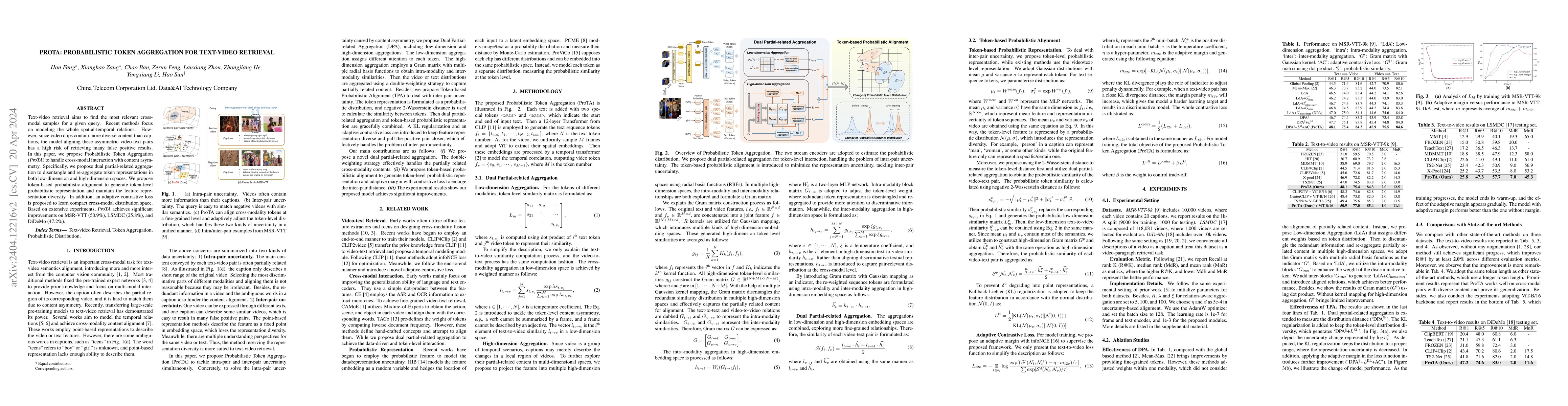 Thumbnail for ProTA: Probabilistic Token Aggregation for Text-Video Retrieval