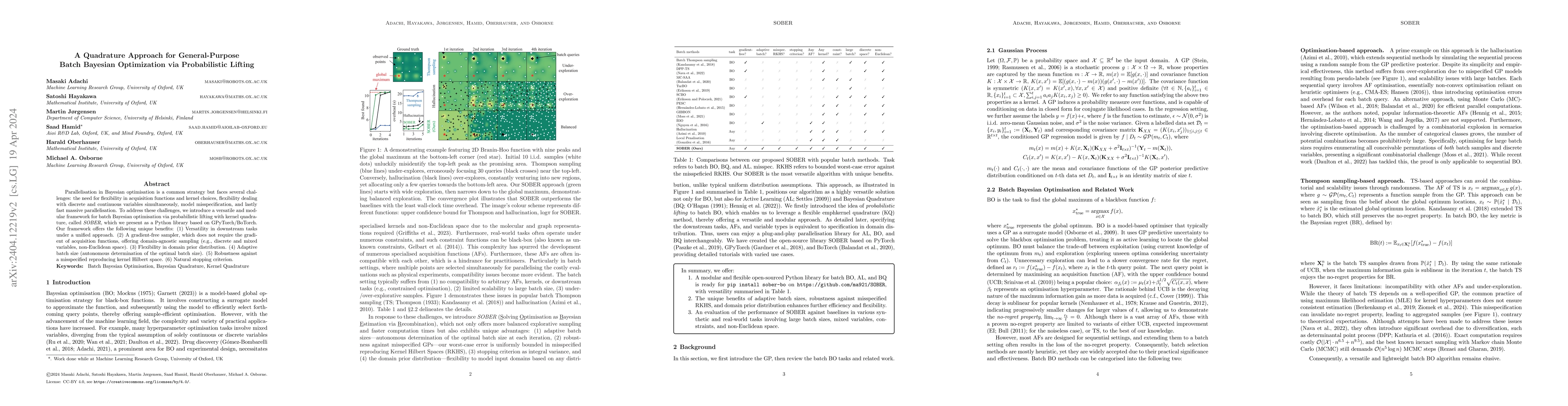 Thumbnail for A Quadrature Approach for General-Purpose Batch Bayesian Optimization
  via Probabilistic Lifting