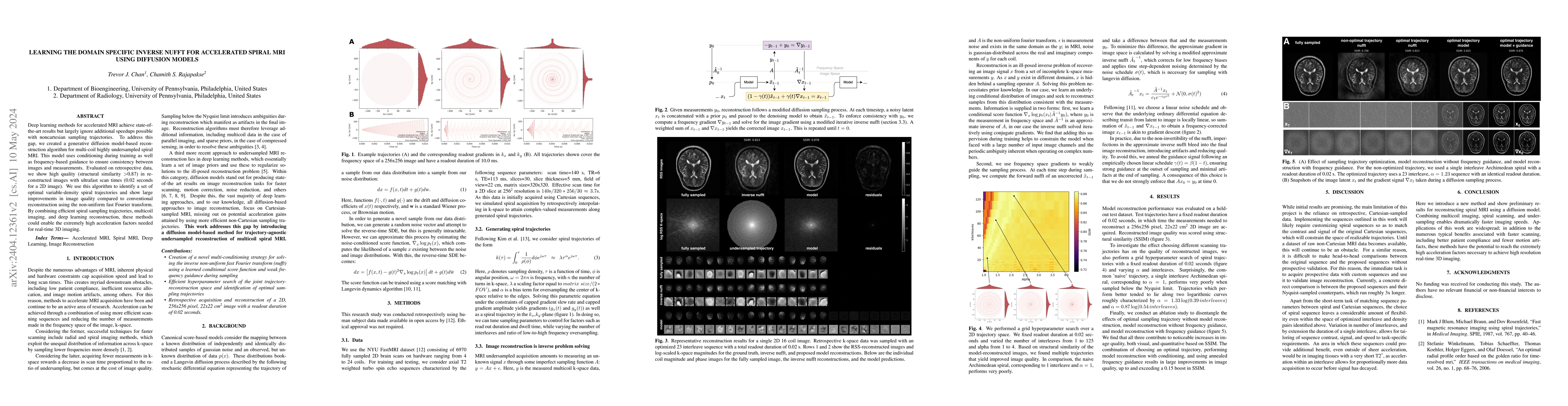 Thumbnail for Learning the Domain Specific Inverse NUFFT for Accelerated Spiral MRI
  using Diffusion Models