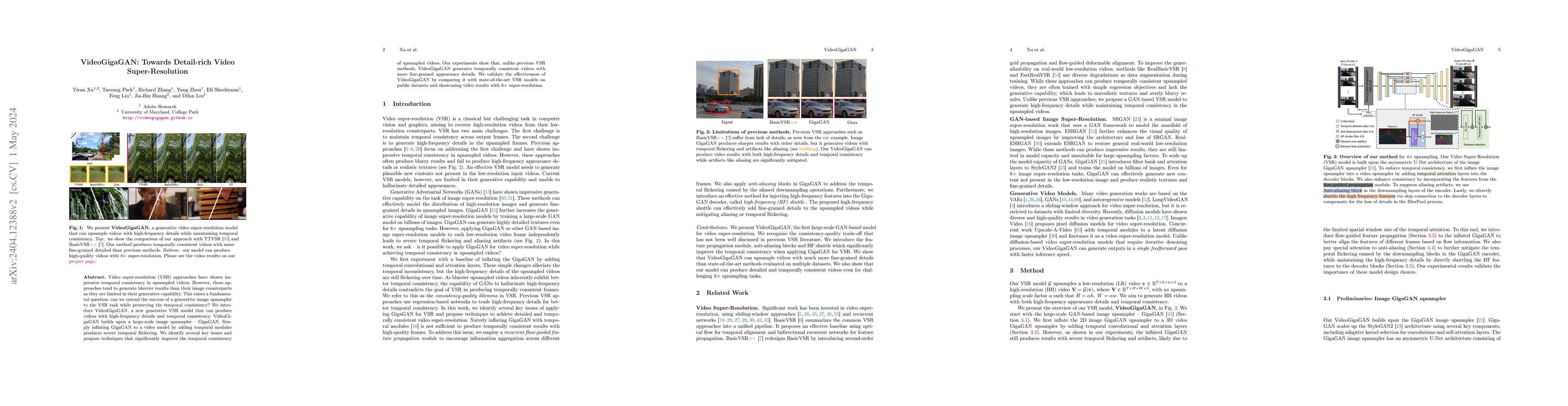 Thumbnail for VideoGigaGAN: Towards Detail-rich Video Super-Resolution