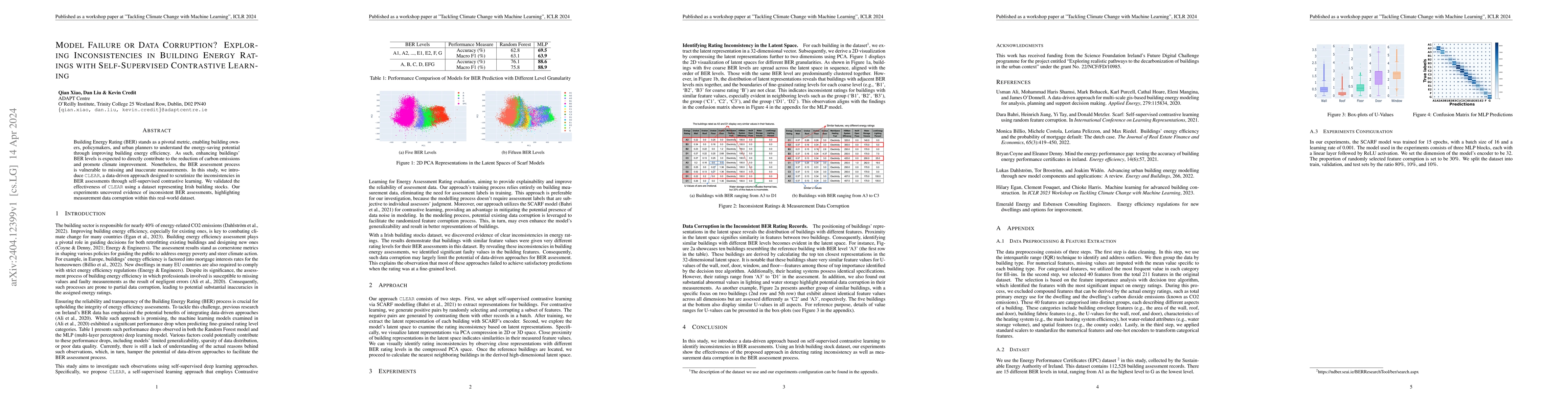 Thumbnail for Model Failure or Data Corruption? Exploring Inconsistencies in Building
  Energy Ratings with Self-Supervised Contrastive Learning