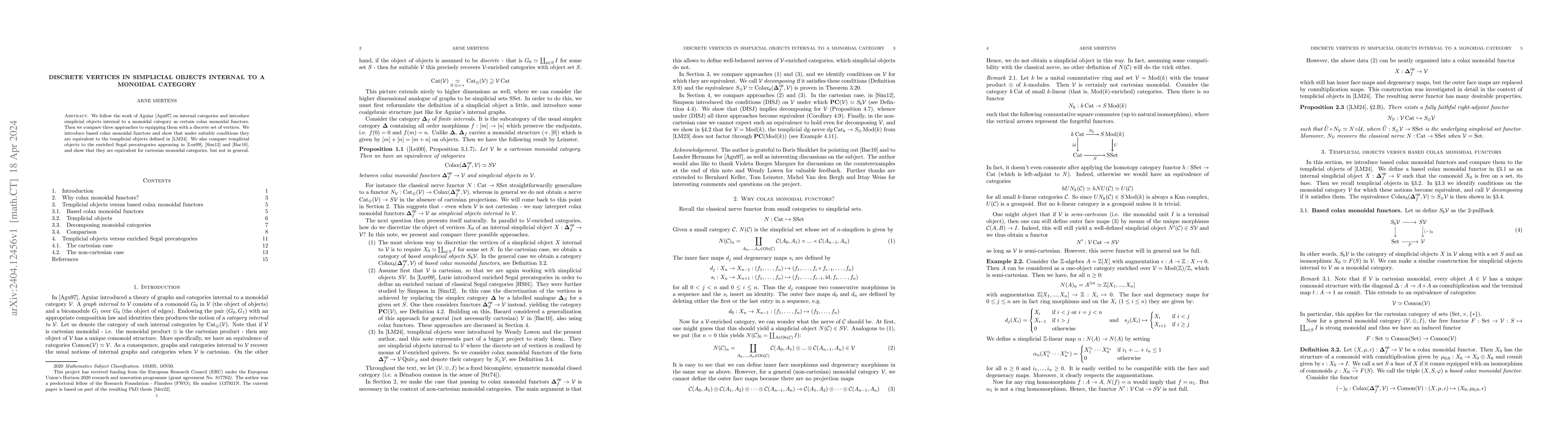 Thumbnail for Discrete vertices in simplicial objects internal to a monoidal category