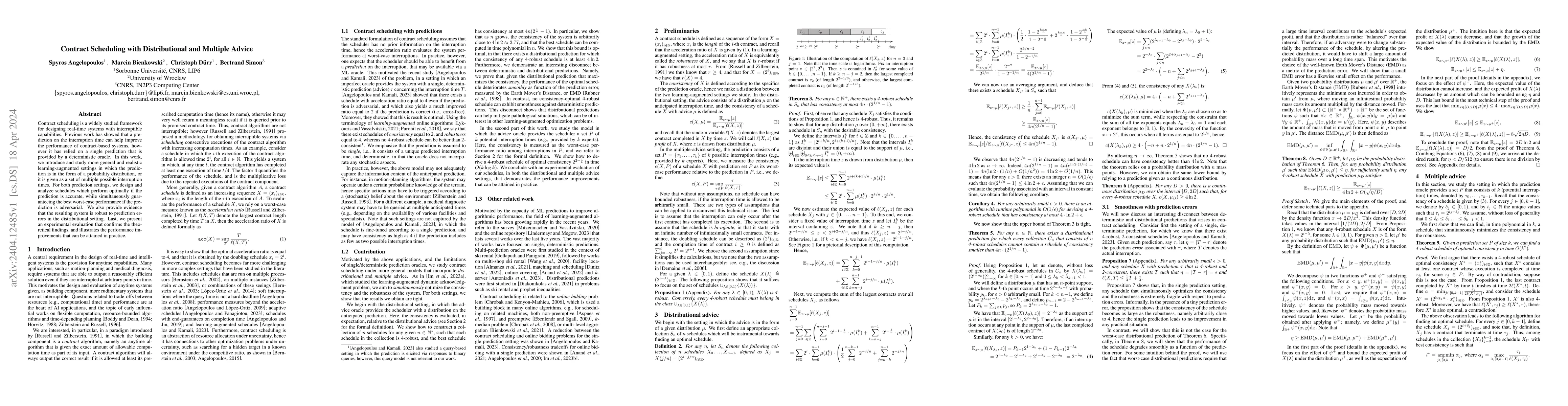 Thumbnail for Contract Scheduling with Distributional and Multiple Advice