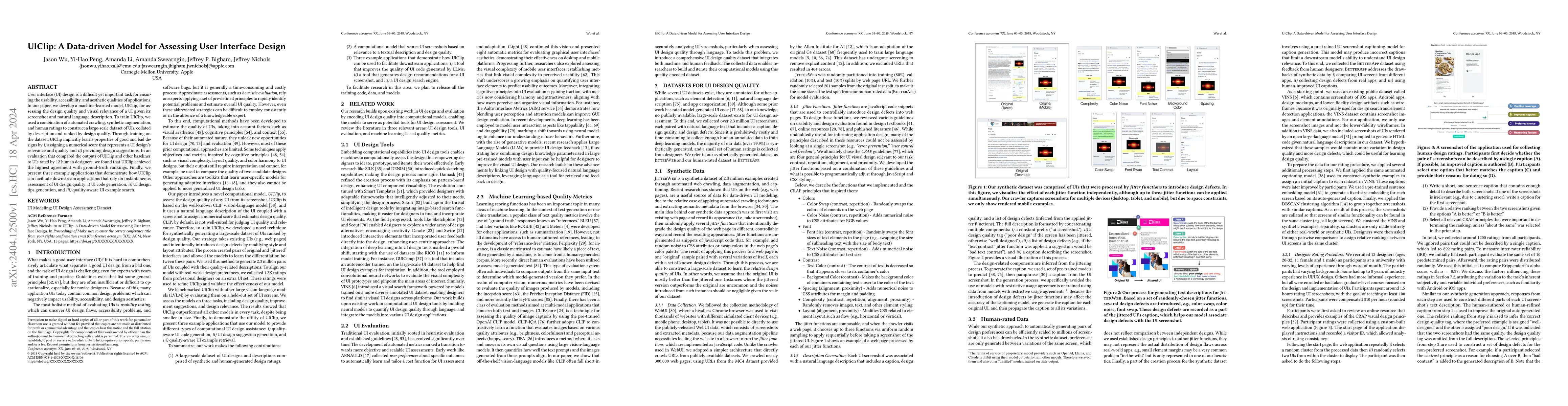 Thumbnail for UIClip: A Data-driven Model for Assessing User Interface Design