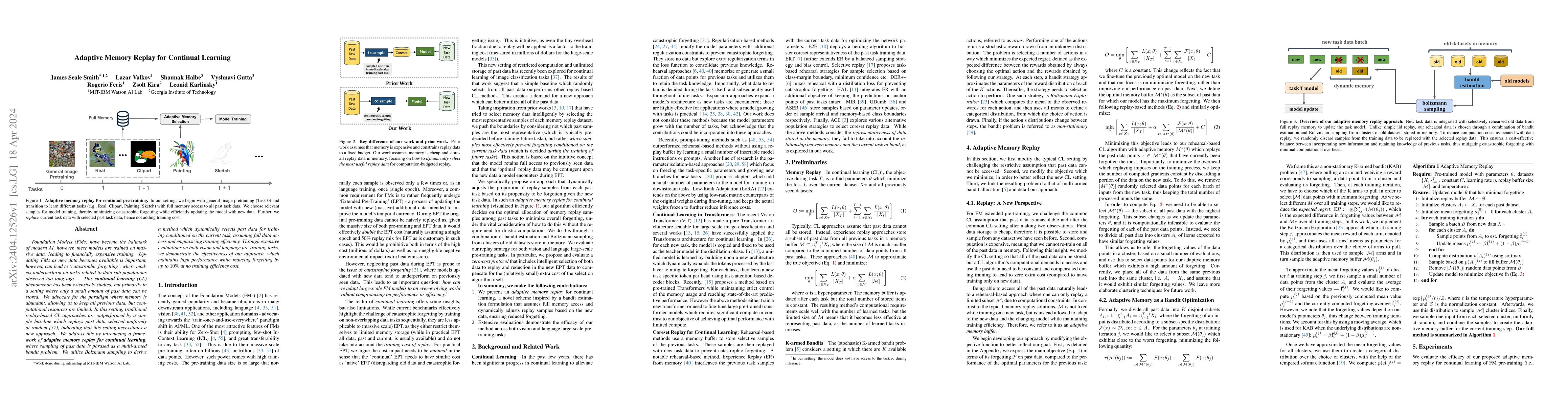Thumbnail for Adaptive Memory Replay for Continual Learning