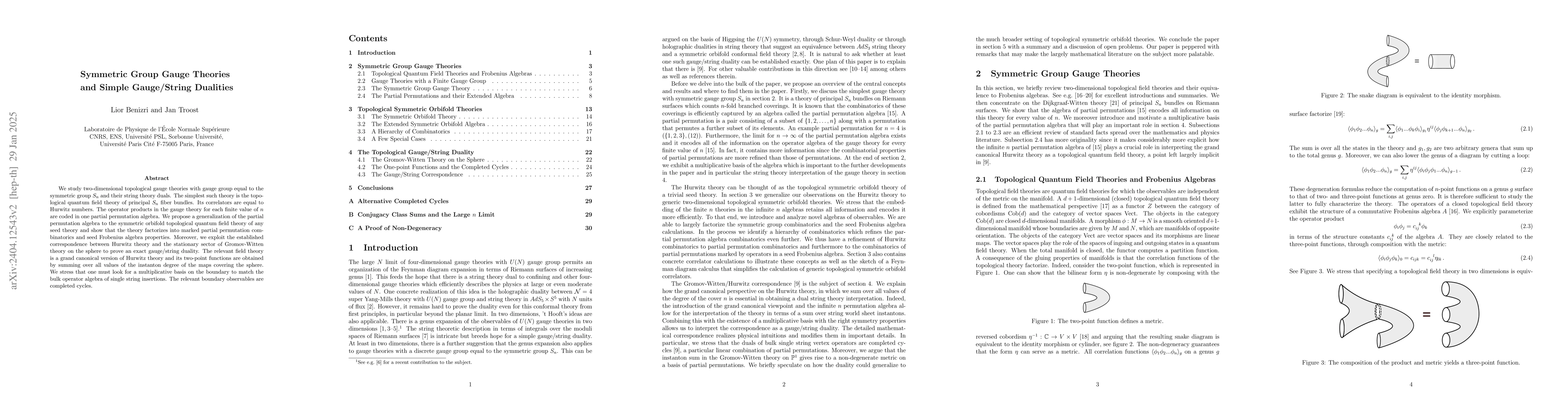 Thumbnail for Symmetric Group Gauge Theories and Simple Gauge/String Dualities