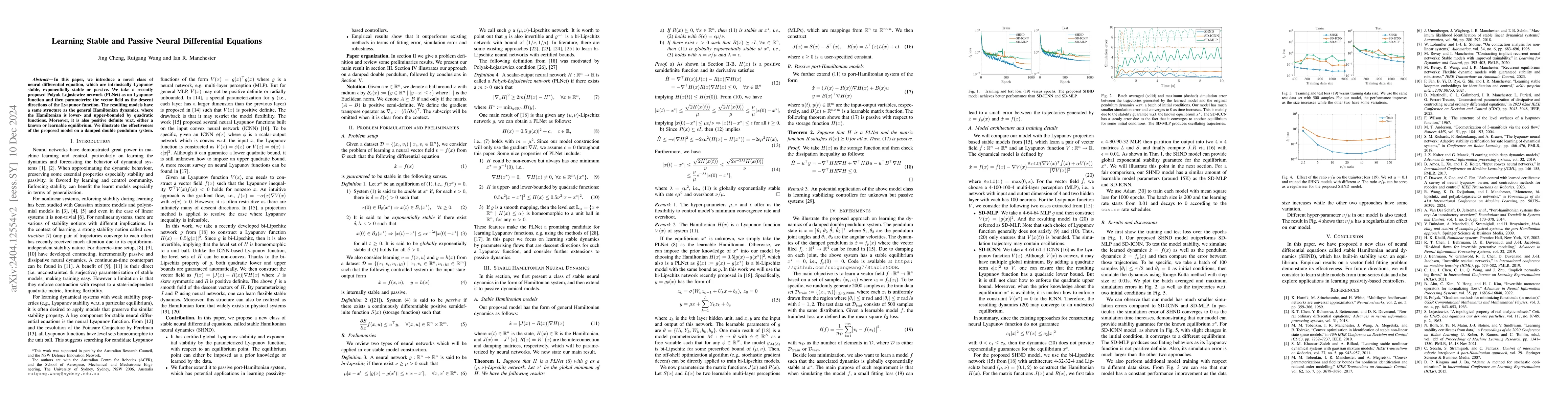 Thumbnail for Learning Stable and Passive Neural Differential Equations