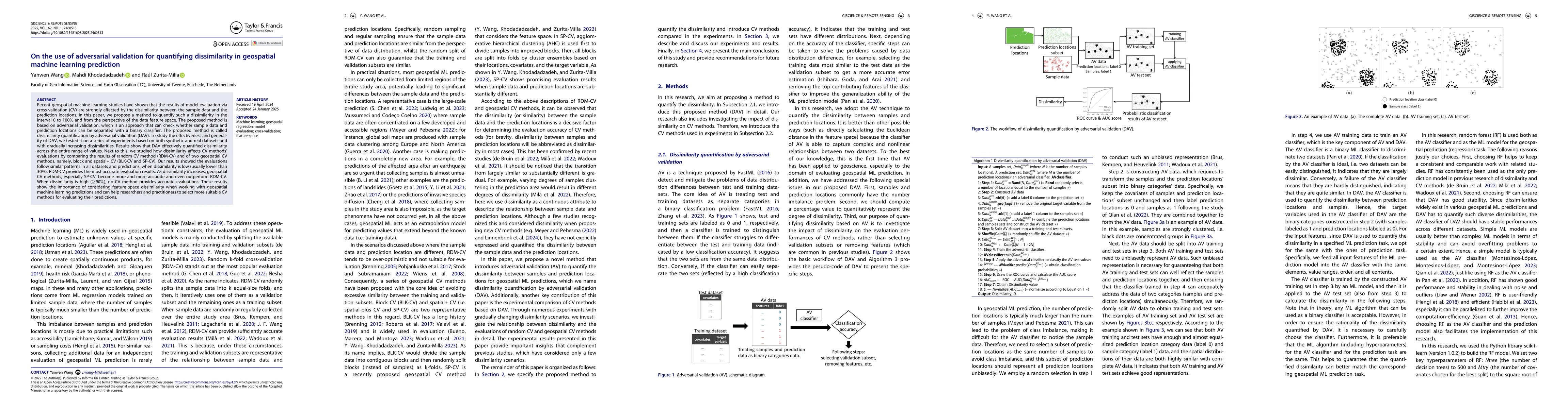 Thumbnail for On the use of adversarial validation for quantifying dissimilarity in
  geospatial machine learning prediction