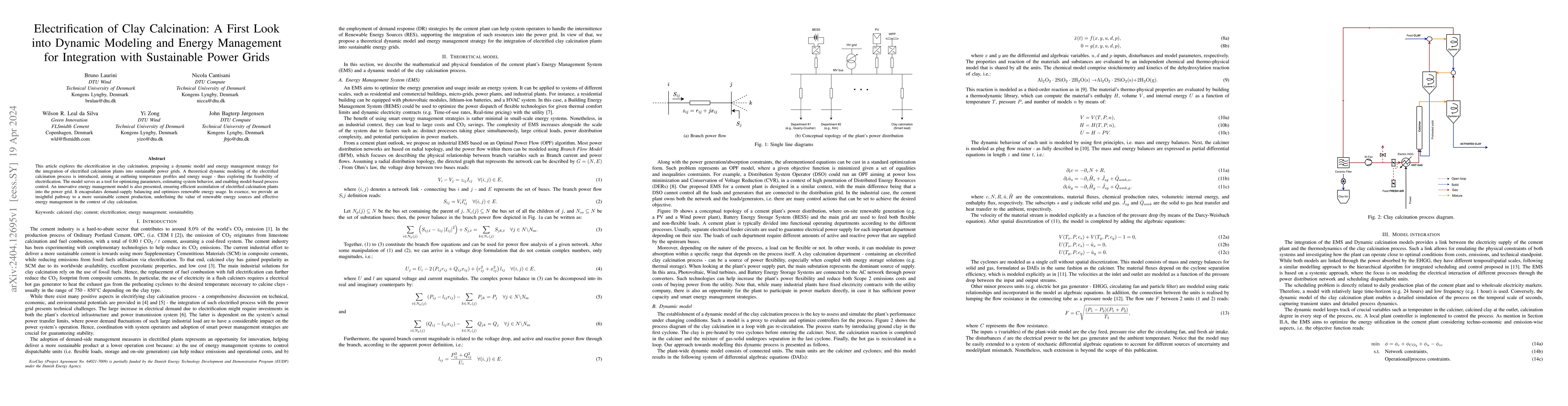 Thumbnail for Electrification of Clay Calcination: A First Look into Dynamic Modeling
  and Energy Management for Integration with Sustainable Power Grids